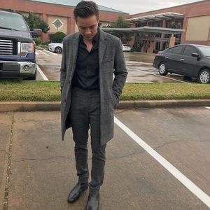 H&M wool blend mens coat 36R US